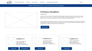 LimeLight Marketing - Website Design Wireframe with lorem ipsum