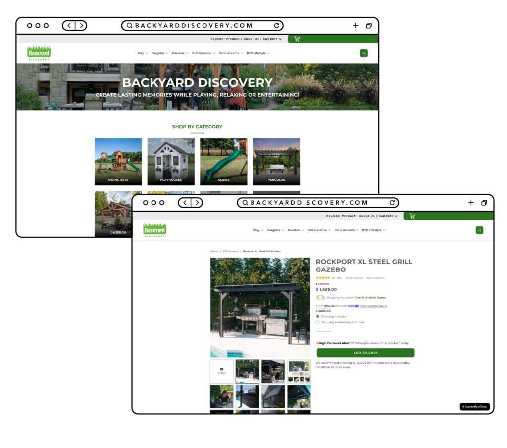 Backyard Discovery Website