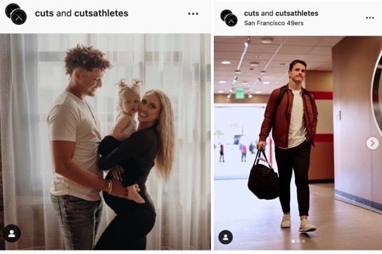 cuts instagram feed athletes