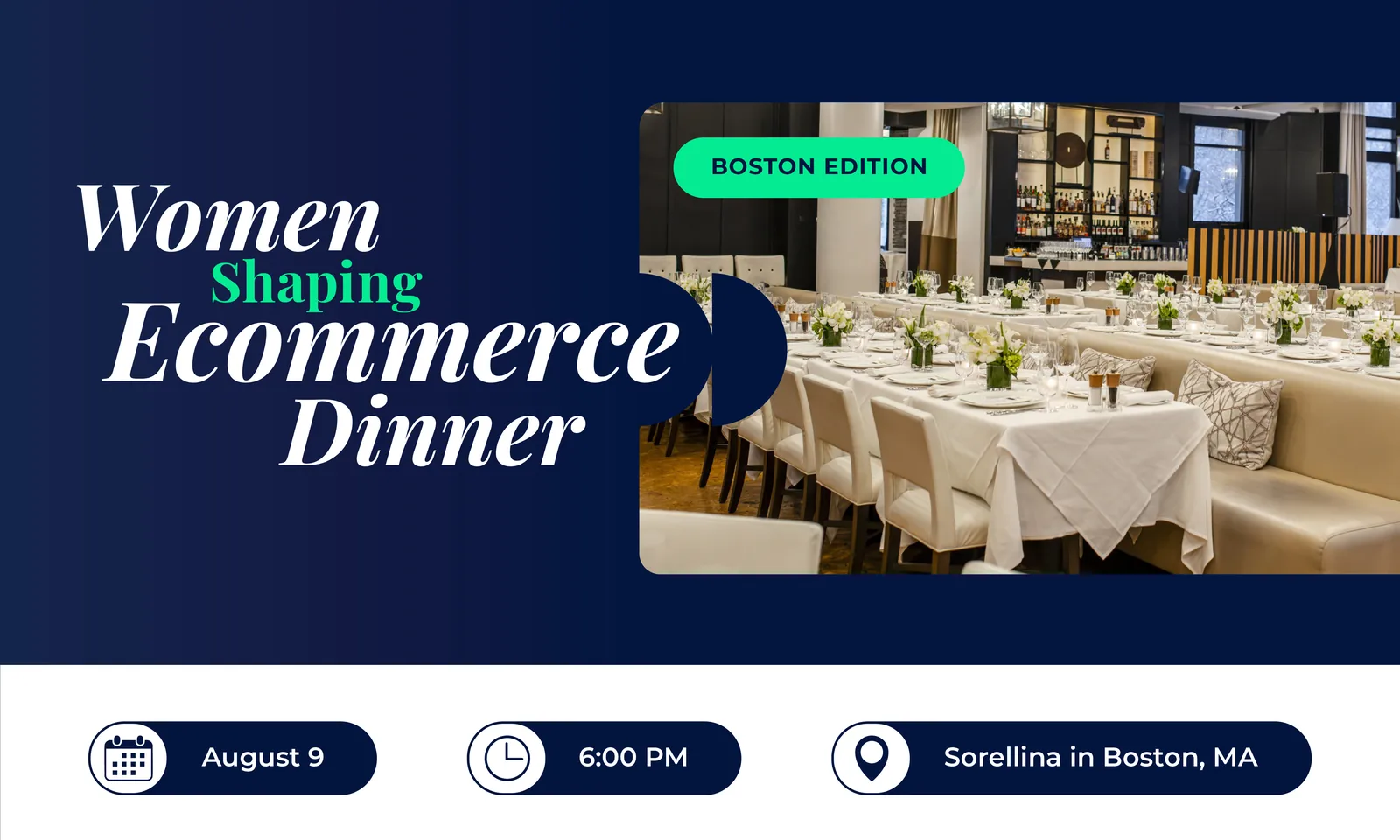 Women in Ecommerce Dinner at eTail Boston